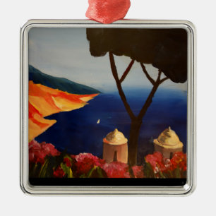 Ornamento De Metal Ravello Salerno Itália Vista da Costa Amalfi