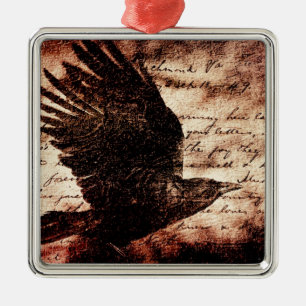 Ornamento De Metal Raven 7