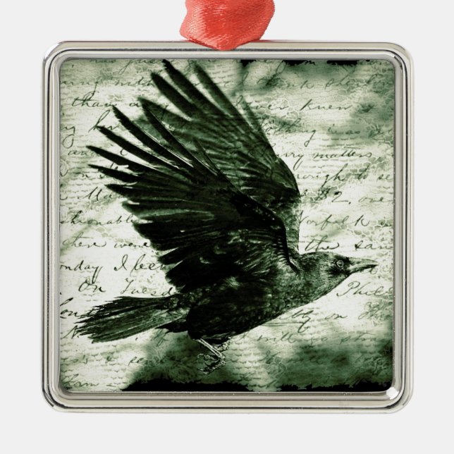Ornamento De Metal Raven 9 (Frente)