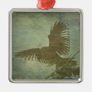 Ornamento De Metal Raven da Poesia de Poe
