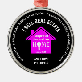 Ornamento De Metal Realtor de Referências de Amor Imobiliário de Vend