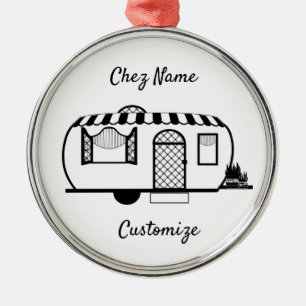 Ornamento De Metal Reboque de Caravana Arredondado Thunder_Cove