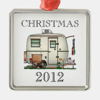 Ornamento De Metal Reboque de vidro do viagem do campista do ovo do