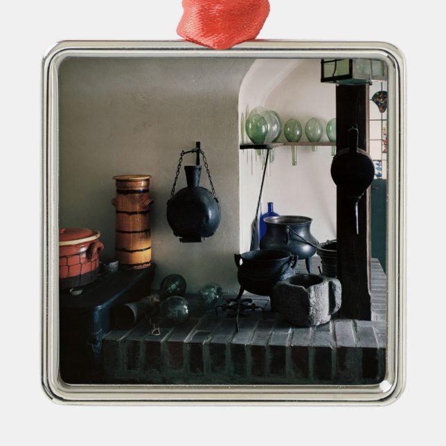 Ornamento De Metal Reconstrução de uma farmácia (Frente)