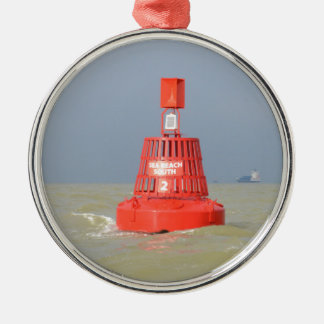 Ornamento De Metal Red Buoy Sea Reach Sul
