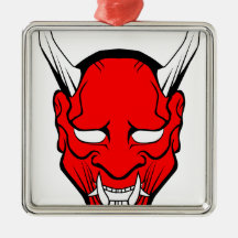 Red Japan Hannya Mask