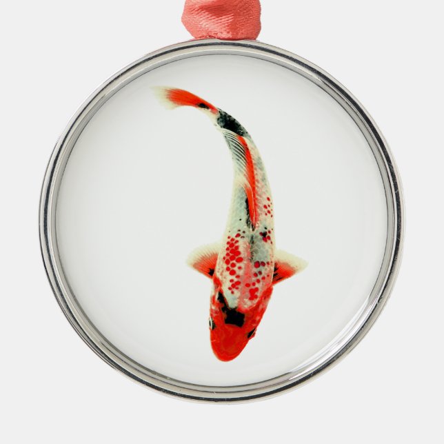 Ornamento De Metal Red Koi Fish (Frente)