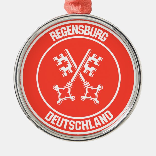 Ornamento De Metal Regensburg Round Emblem (Frente)