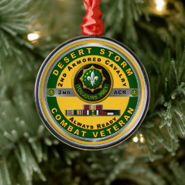 Ornamento De Metal Regimento de Cavalaria Armada segundo Tempestade V