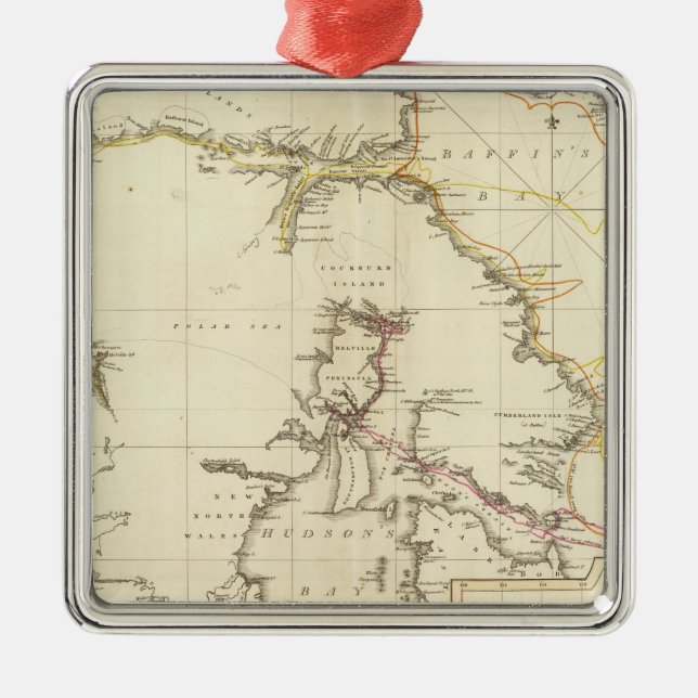 Ornamento De Metal Regiões árticas (Frente)