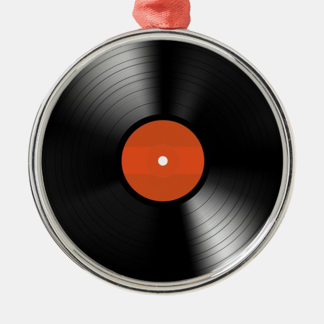Ornamento De Metal Registro de Vinyle (Frente)