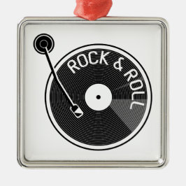 Ornamento De Metal Registro Turbo De Rock E Roll De Vinilo