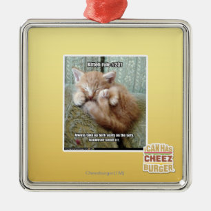 Ornamento De Metal Regra #231 de Kitteh