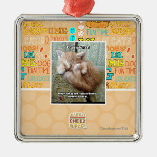 Ornamento De Metal Regra #231 de Kitteh