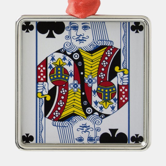 Ornamento De Metal Rei Trevo (clubes) (Frente)