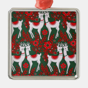 Ornamento De Metal Reindeer