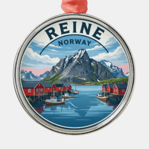 Ornamento De Metal Reine Noruega