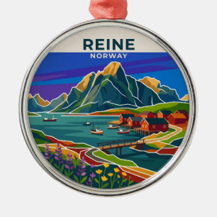 Ornamento De Metal Reine Noruega