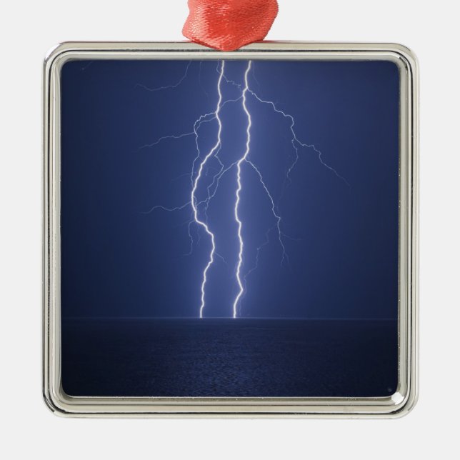 Ornamento De Metal Relâmpago (Frente)