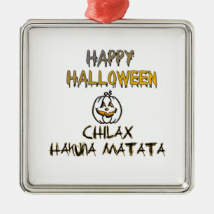 Ornamento De Metal Relaxe a Coleção Feliz de Halloween