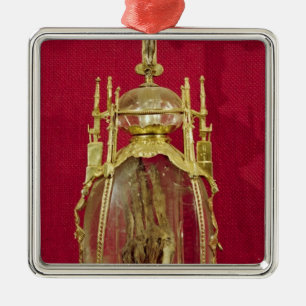 Ornamento De Metal Relicário que contem a mão de St. Attalia