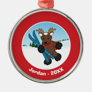 Ornamento De Metal Rena