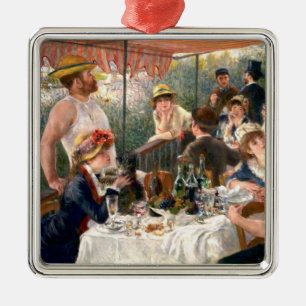 Ornamento De Metal Renoir French Luncheon no Partido Barco