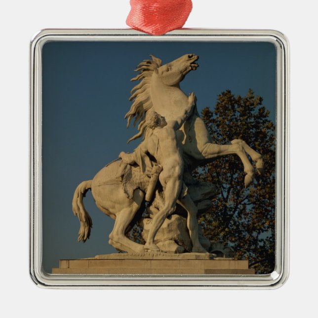 Ornamento De Metal Réplica de um do originall de dois "cavalos (Frente)