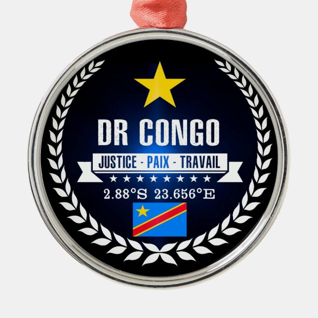 Ornamento De Metal República Democrática do Congo (Frente)