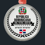 Ornamento De Metal República Dominicana<br><div class="desc">República Dominicana</div>