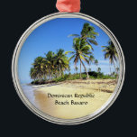 Ornamento De Metal República Dominicana Beach Bavaro<br><div class="desc">República Dominicana Beach Bavaro,  fotografia tropical cênica</div>