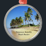 Ornamento De Metal República Dominicana Beach Bavaro<br><div class="desc">República Dominicana Beach Bavaro,  fotografia tropical cênica</div>