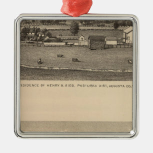 Ornamento De Metal Residências Brown, Condado de Augusta