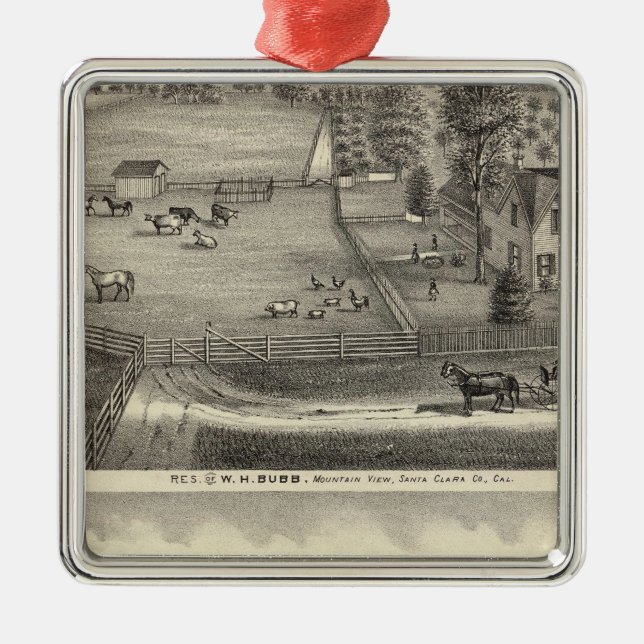 Ornamento De Metal Residências de Bubb (Frente)