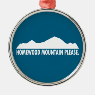 Ornamento De Metal Resort Homewood Mountain, por favor