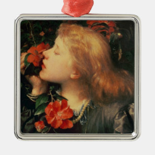 Ornamento De Metal Retrato da dama Ellen Terry c.1864