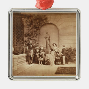Ornamento De Metal Retrato da família real na casa de Osborne, 185