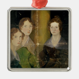 Ornamento De Metal Retrato das irmãs de Bronte, c.1834