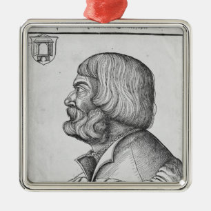 Ornamento De Metal Retrato de auto, 1527