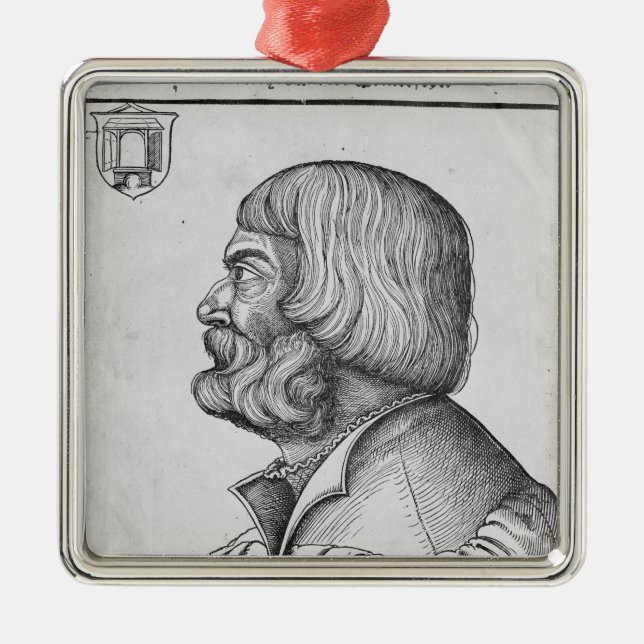 Ornamento De Metal Retrato de auto, 1527 (Frente)