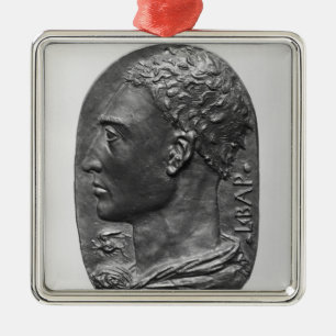 Ornamento De Metal Retrato de auto do medalhão