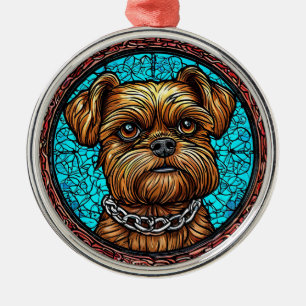 Ornamento De Metal Retrato de cachorro fofo