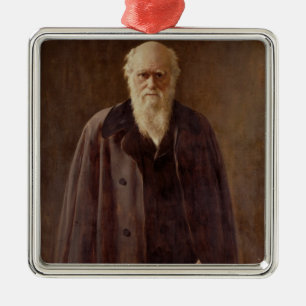 Ornamento De Metal Retrato de Charles Darwin 1883