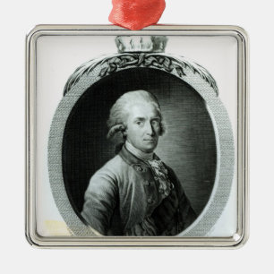 Ornamento De Metal Retrato de Frederick Augustus mim