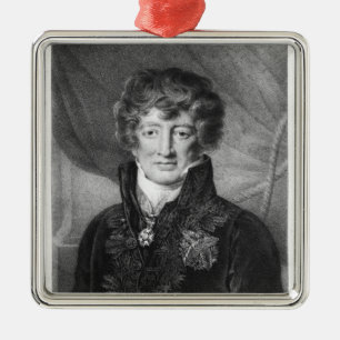 Ornamento De Metal Retrato de Georges Cuvier