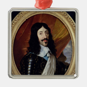 Ornamento De Metal Retrato de Louis XIII depois de 1610