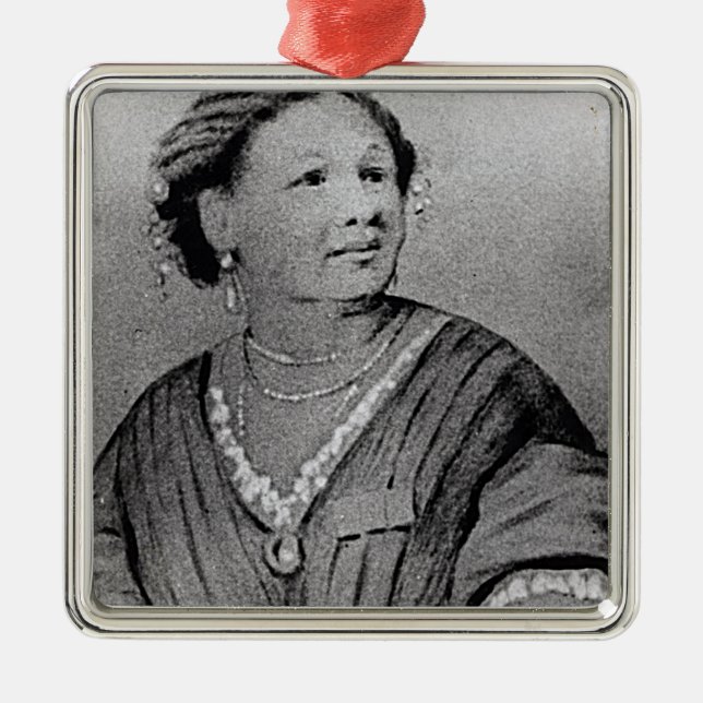 Ornamento De Metal Retrato de Mary Seacole (Frente)