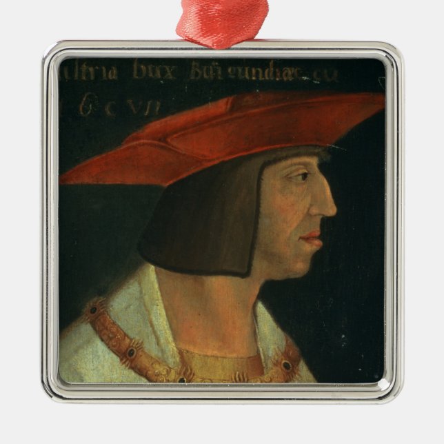 Ornamento De Metal Retrato de Maximillian mim (Frente)