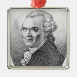 Ornamento De Metal Retrato de Michel-Jean Sedaine