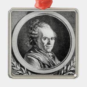 Ornamento De Metal Retrato de Michel-Jean Sedaine